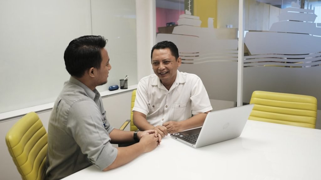 Indonesian business man meeting in the office.